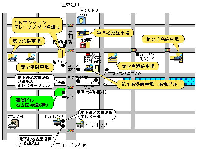 名古屋港周辺物件地図