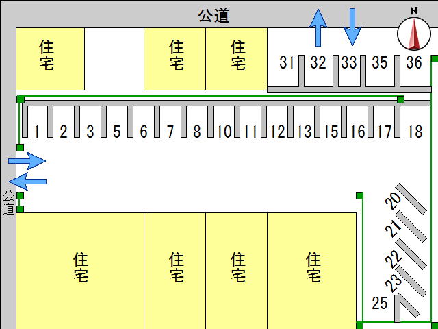 第３千鳥駐車場配置図